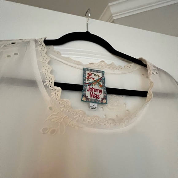 Johnnie Was Women’s Ecru color Top - Picture 4 of 8